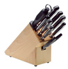 Set de cuțite BestCut în bloc din lemn de fag - 9 piese | GIESSER MESSER 9892 b9 bc