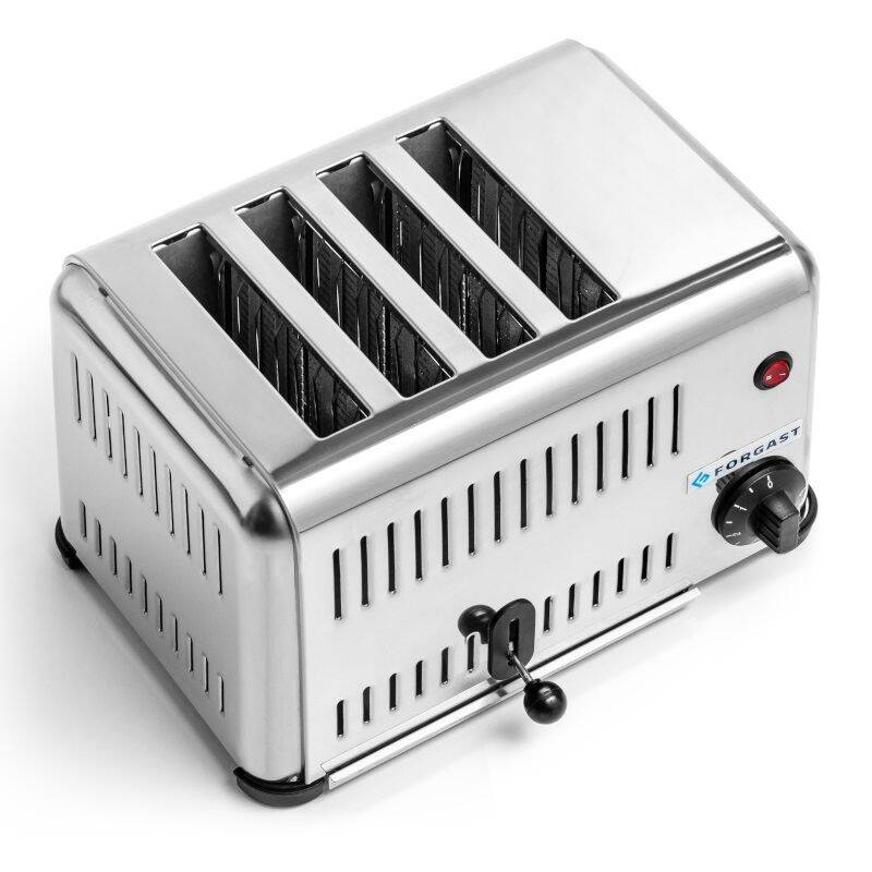 Prăjitor de pâine cu 4 sloturi, oțel inoxidabil, 2.3 kW | FORGAST FG09805