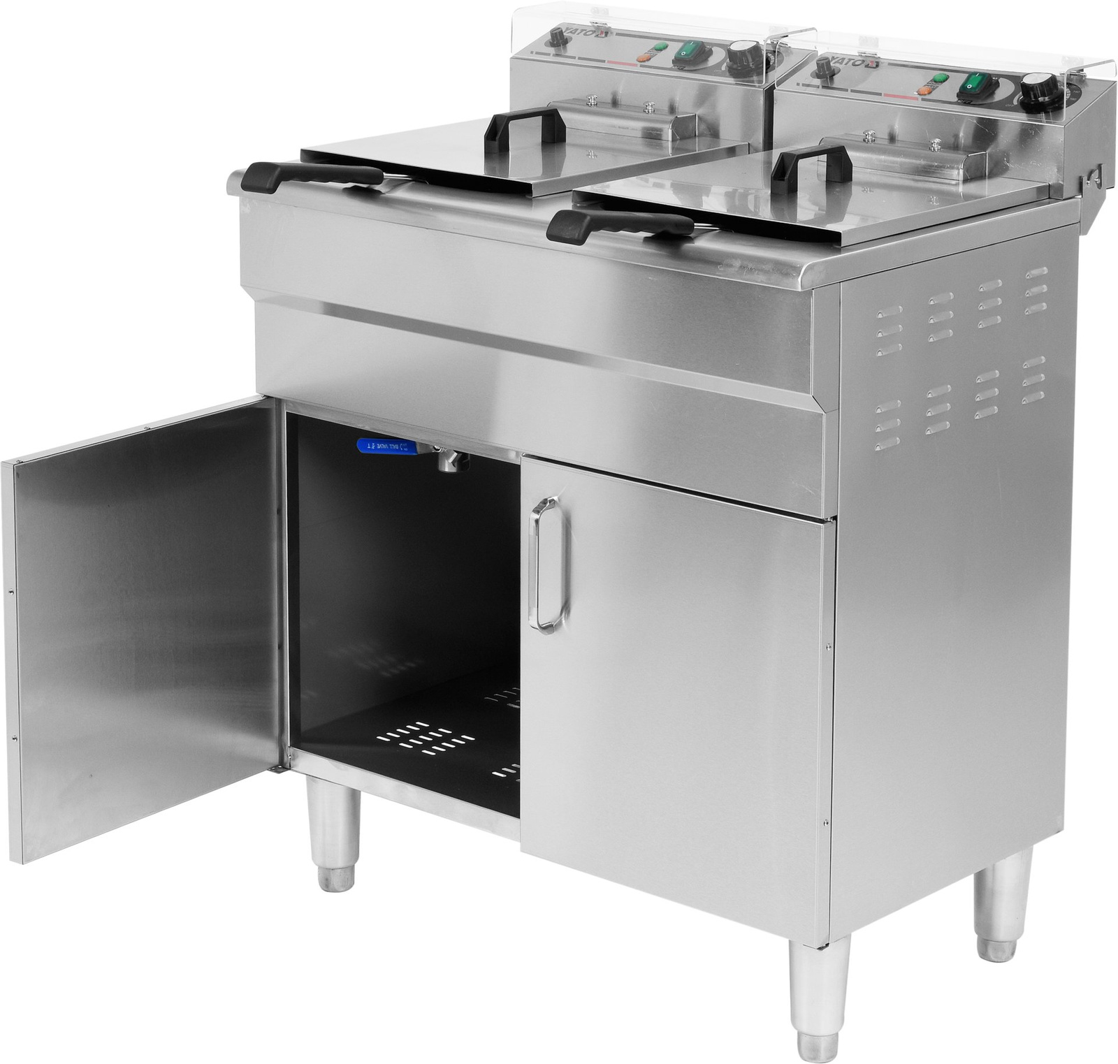 Frigider electric 2 camere cu dulap și robinete de scurgere 2x11.5 l | YATO YG-04638