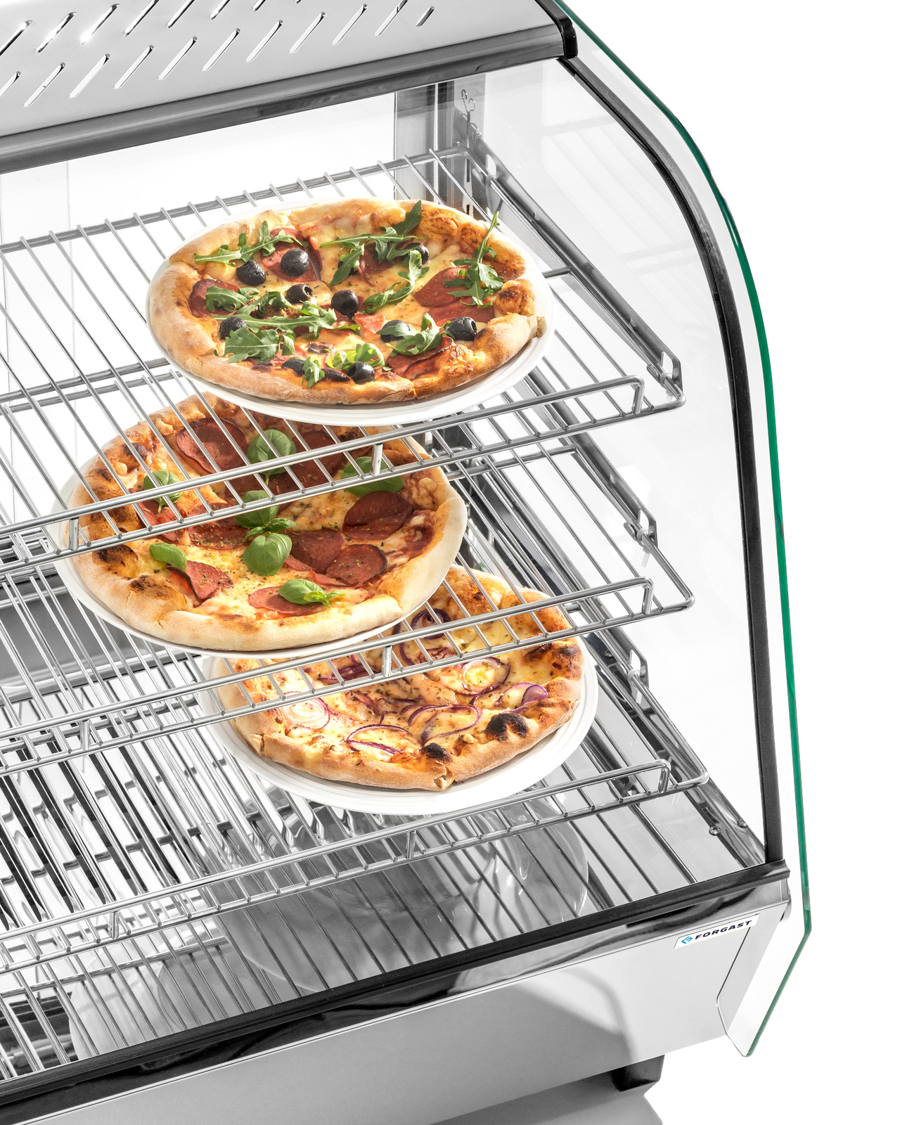 Vitrină de expunere încălzită cu geam, 160 l, 1.5 kW | FORGAST FG09656