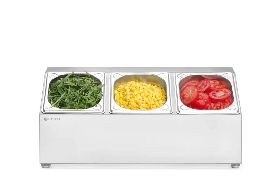 Suport pentru 3 recipiente GN 1/6 | HENDI 820032