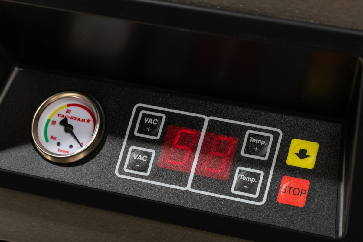 Mașină de ambalare în vid de banc S-210 DBV | VAC-STAR V-4101-EF-ACBBZ