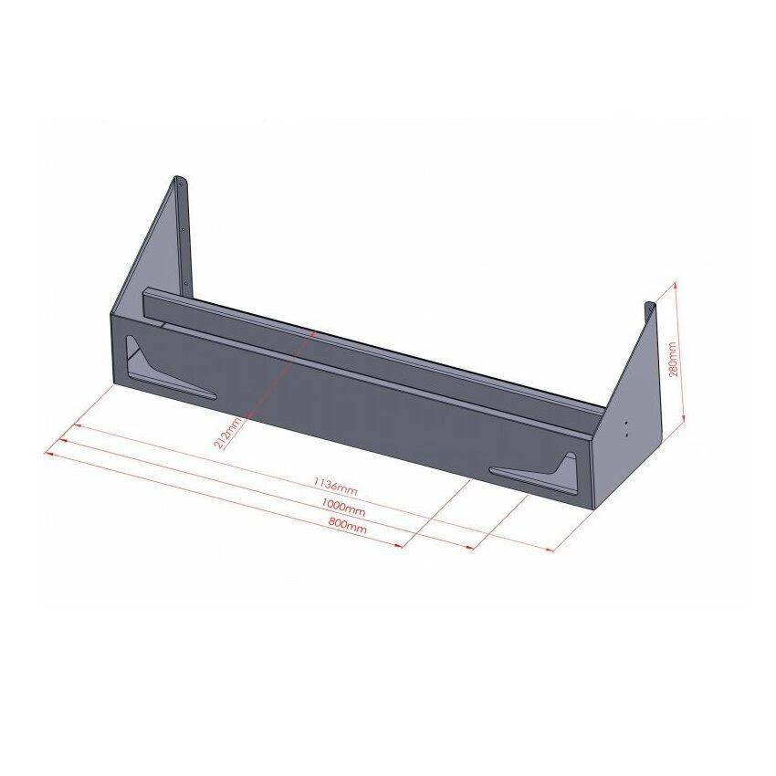 Speedrack dublu (raft) pentru sticle 80x21.2x30.6 cm | FORGAST FG15402