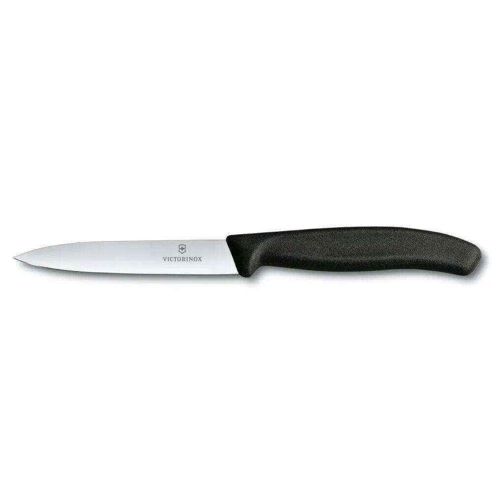 Cuțit pentru legume Swiss Classic negru, lungime lamă 10 cm | VICTORINOX 6.7703