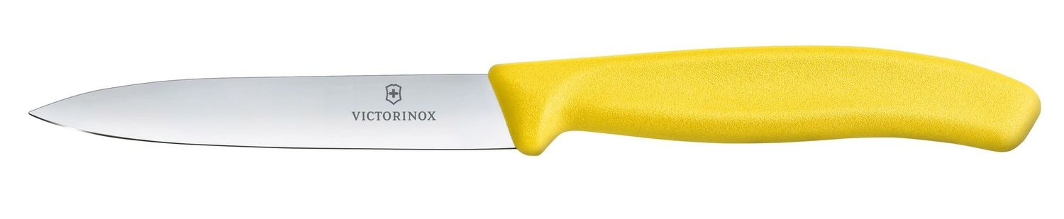 Cuțit pentru legume Swiss Classic galben, lungimea lamei 10 cm | VICTORINOX 6.7706.L118