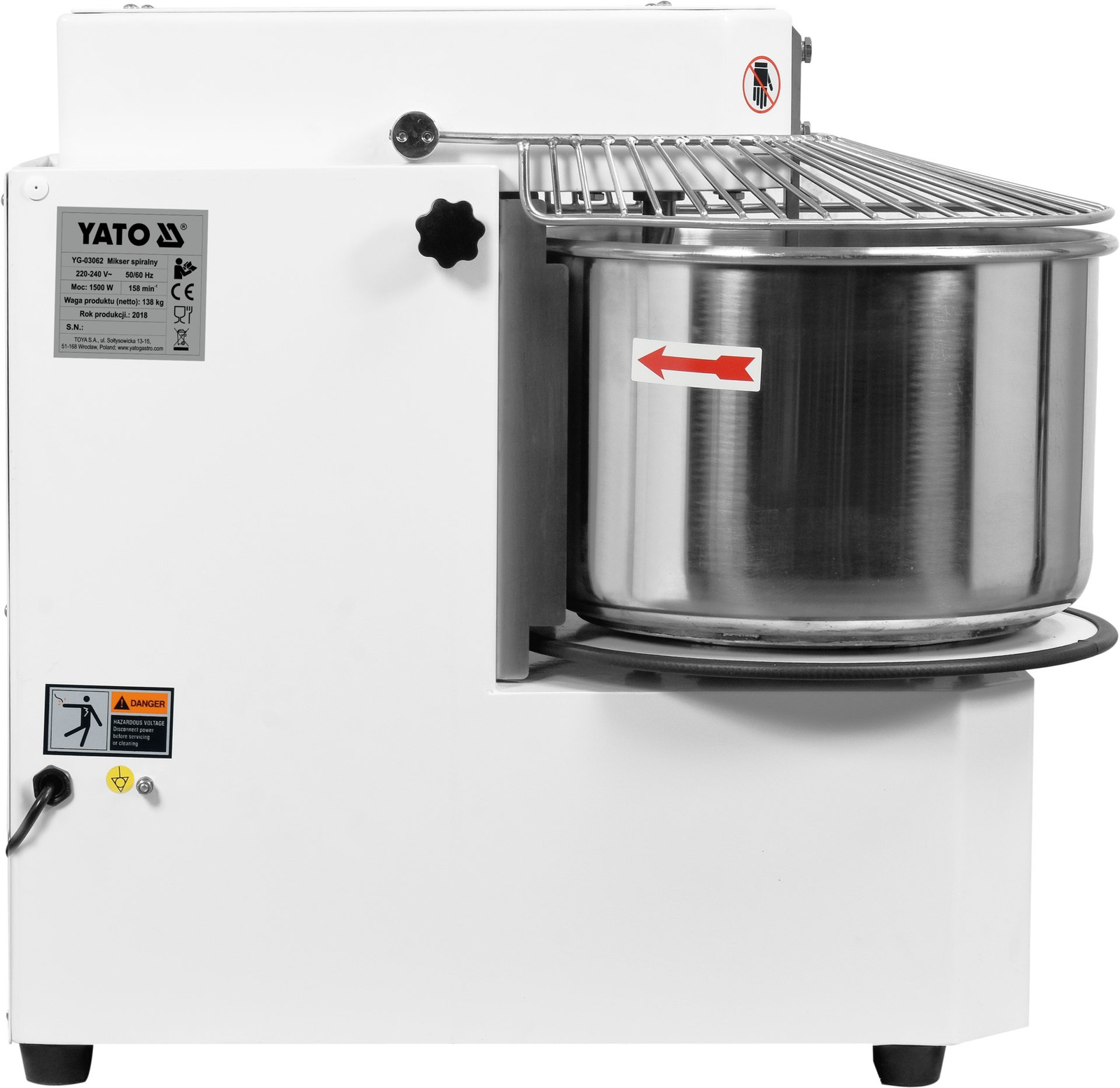 Mixer spirală (mixer) 30 l | YATO YG-03062