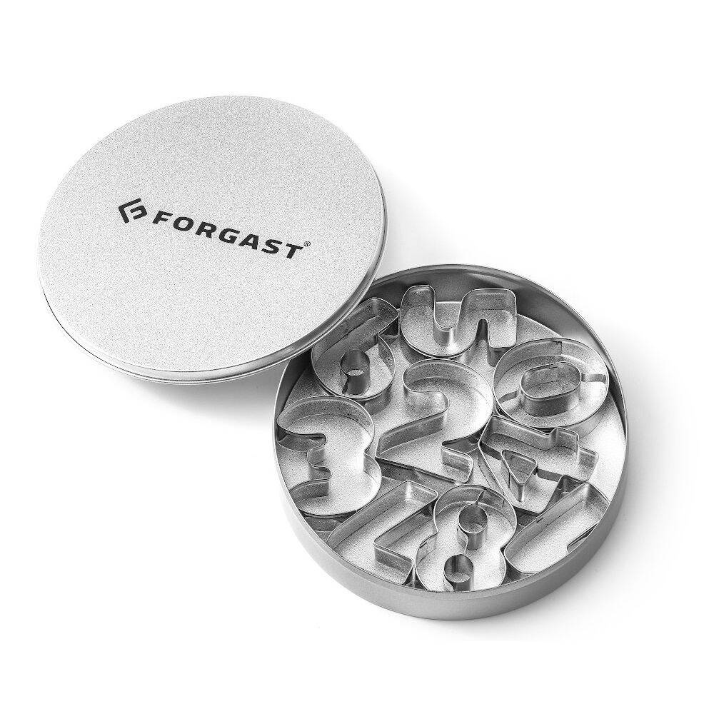 Set de forme pentru tăiat numere - set 9 bucăți | FORGAST FG11238