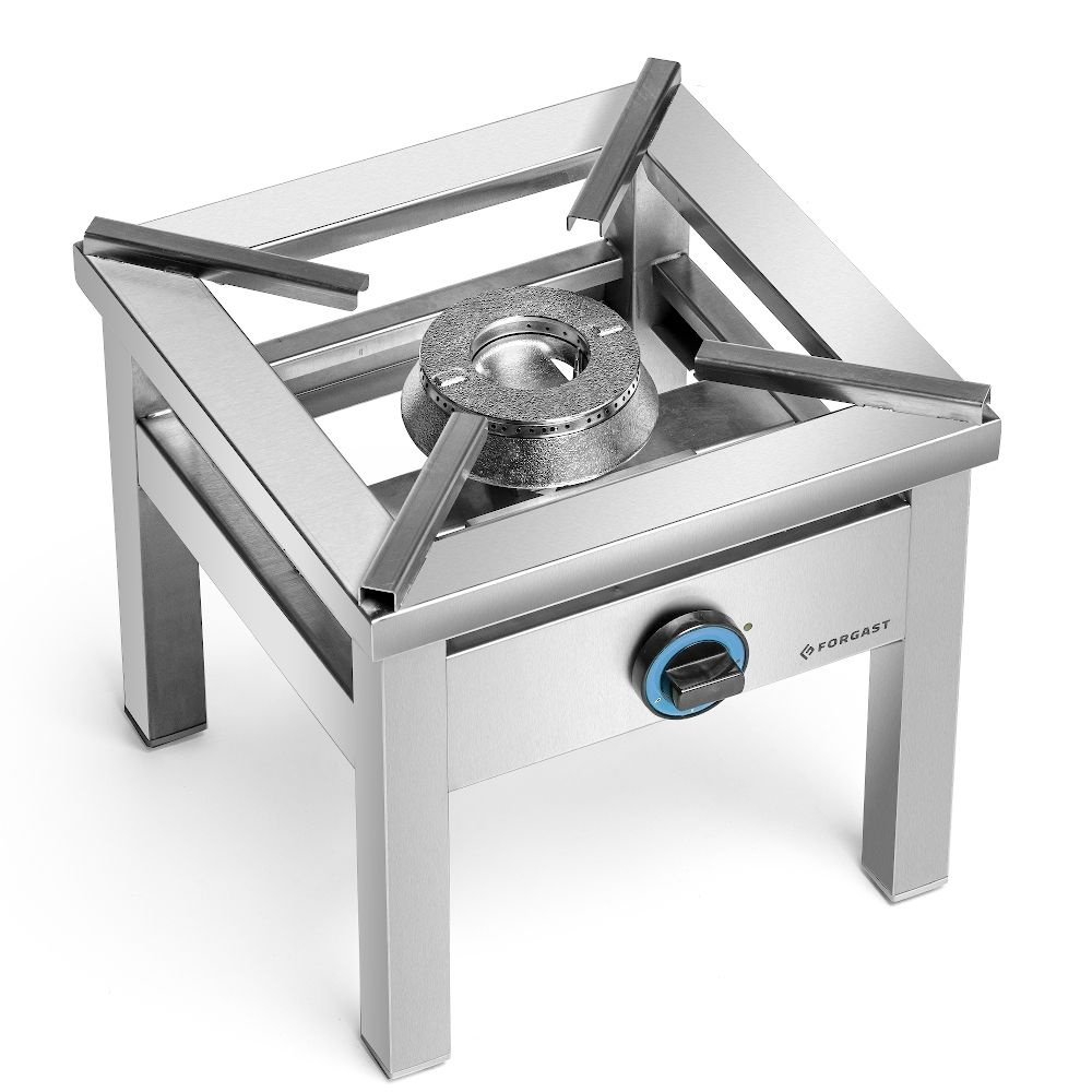 Taburet gastronomic pe gaz cu 1 arzător, 5 kW, 40x40x38 cm | FORGAST FG09415