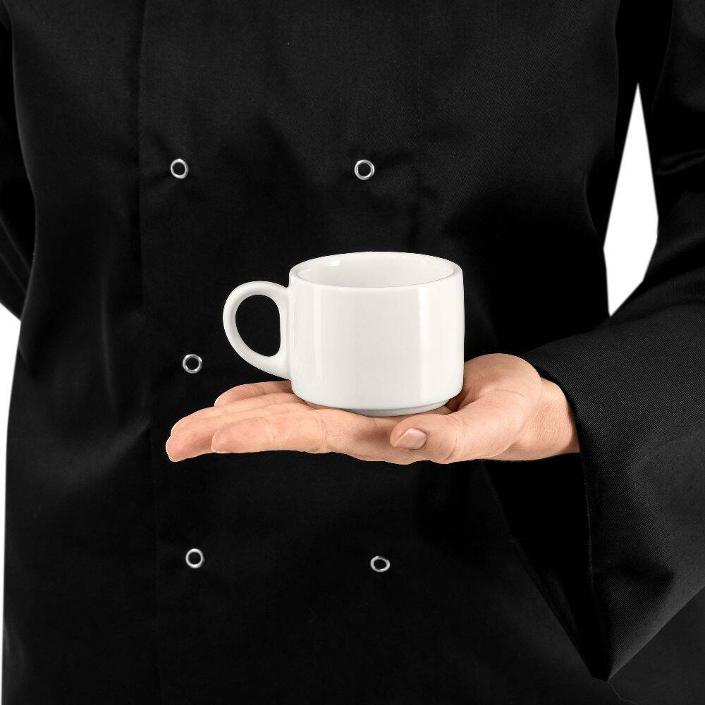 Filiżanka sztaplowana z porcelany, 200 ml, 6 cm, linia Prima | MODERMO MP005