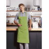 Șorț de bucătar Basic 75 x 90 cm cu buzunar și cataramă, culoare lime | KARLOWSKY BLS 5-81-Stck
