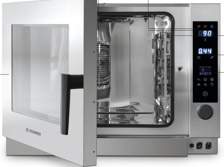 Tecnocombi Next GOM06TSL | TECNOINOX 954350 cuptor combinat pe gaz cu abur 6 GN1/1