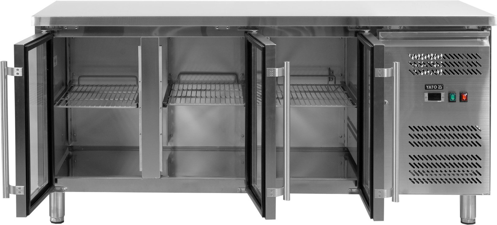 Masă vitrată frigorifică cu 3 uși YATO YG-05257