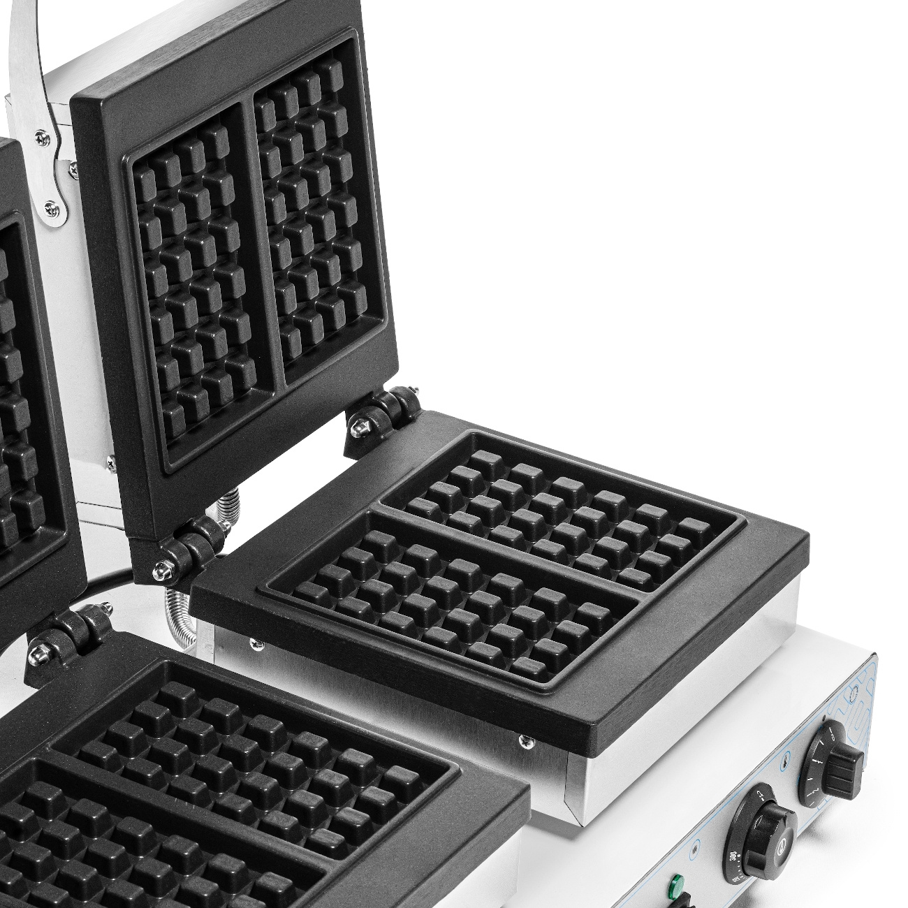 Aparat electric dreptunghiular pentru vafe duble 4x6, 3,5 kW, 230 V | FORGAST FG09725