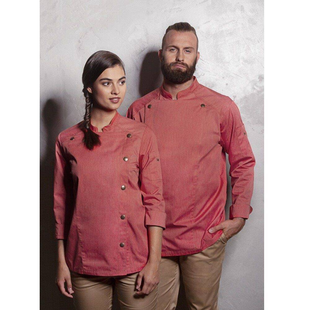 Hanorac bucătar pentru bărbați Jeans-Style albastru vintage | KARLOWSKY JM 24-82