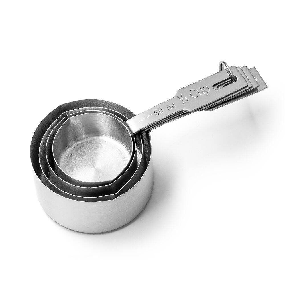 Set de măsurare din oțel inoxidabil, cană gradată 60/80/125/250 ml | FORGAST FG11045