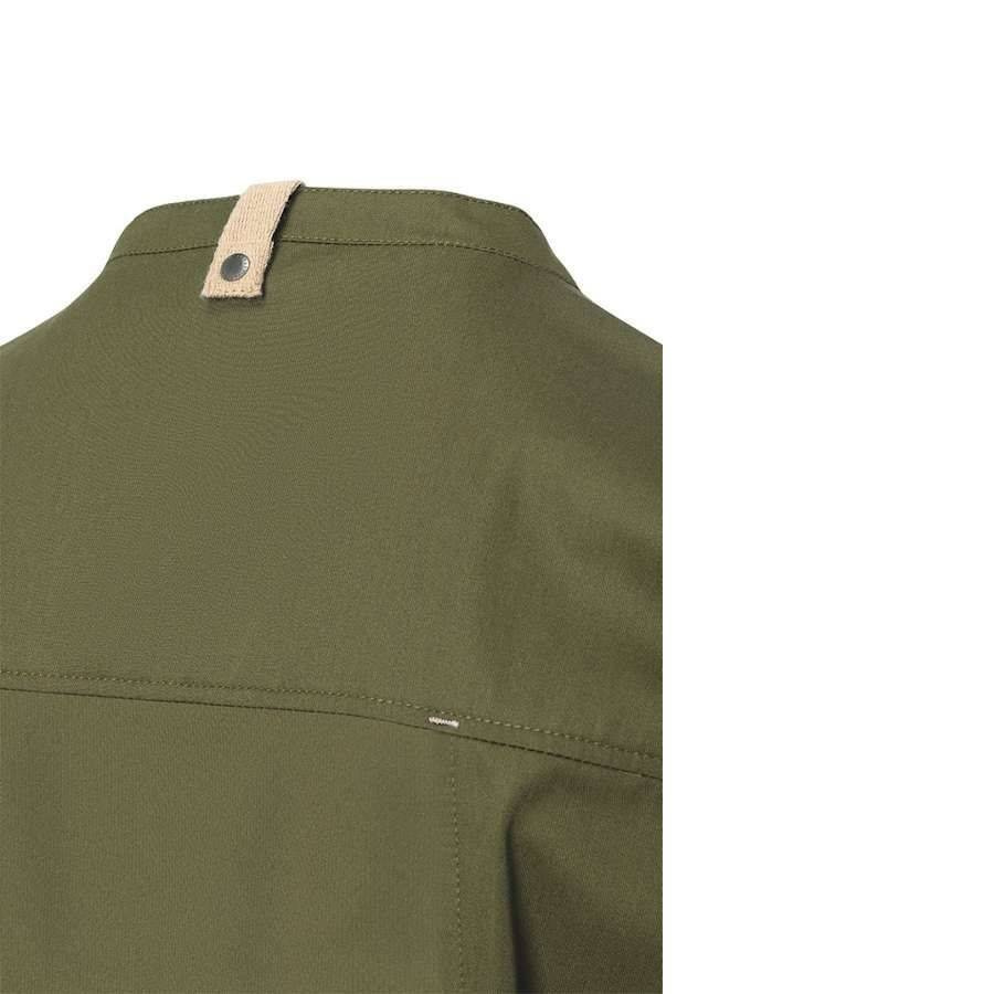 Hanorac de bucătar verde mușchi pentru bărbați Green-Generation | KARLOWSKY JM 35-79