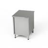Masă de lucru din oțel inoxidabil cu dulap 60x60x85 cm | FORGAST