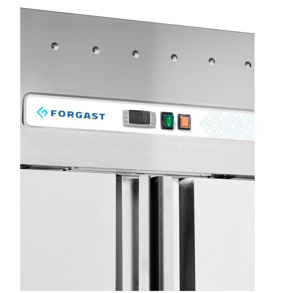Congelator cu 2 uși GN 2/1 1476 l, oțel inoxidabil FORGAST FG08114
