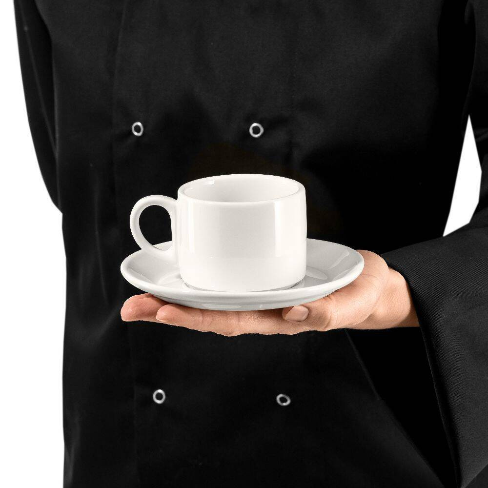 Filiżanka sztaplowana z porcelany, 200 ml, 6 cm, linia Prima | MODERMO MP005