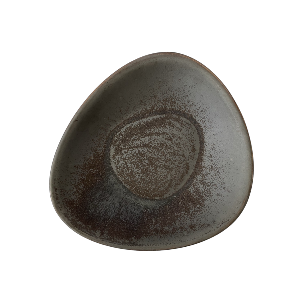 Farfurie adâncă Delta Cristall hematit 24 cm | KERA CERAMIKA 15.6.HEMATIT