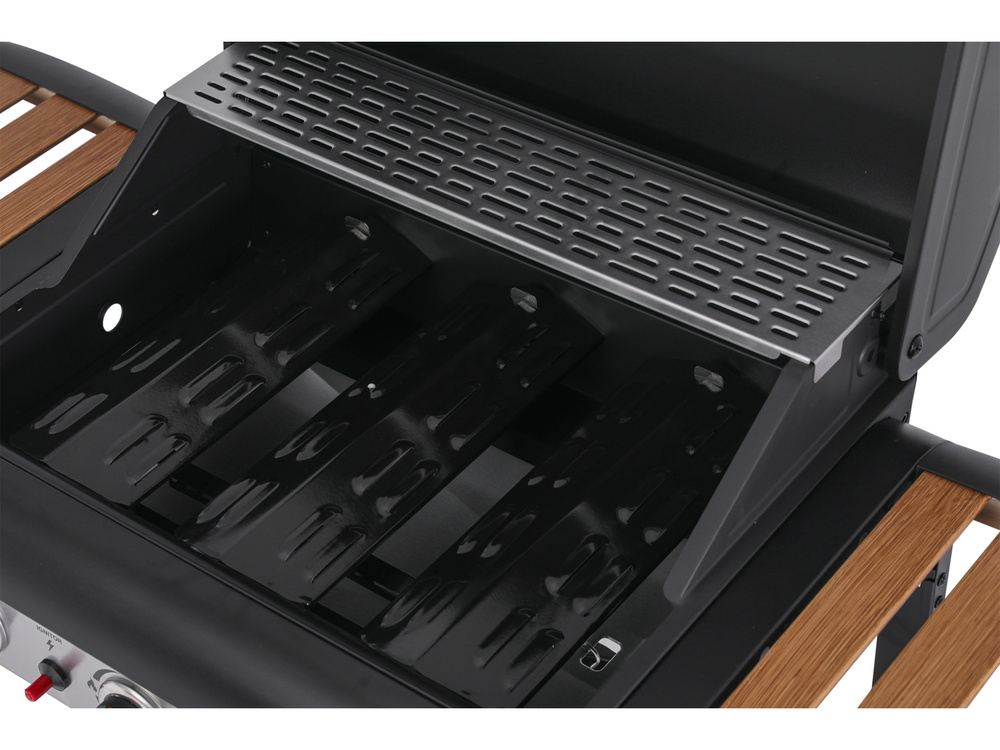 Grătar pe gaz, NATORI 9 kW, 3 arzătoare 60 x 42 cm | YATO YG-20009