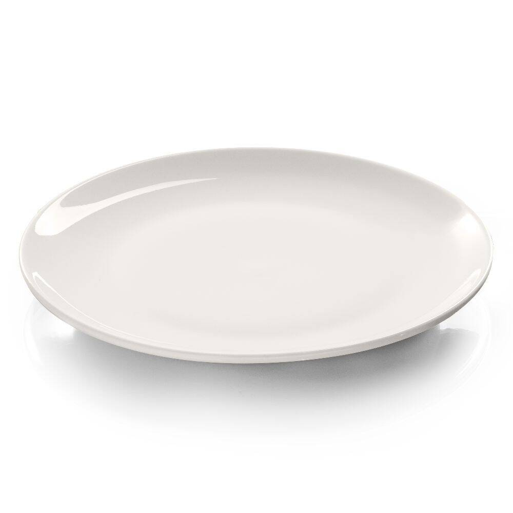 Talerz płytki bez rantu z porcelany, 25 cm, linia Prima | MODERMO MP034