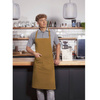 Șorț de bucătar Basic 75 x 90 cm cu buzunar și cataramă muștar | KARLOWSKY BLS 5-87-Stck