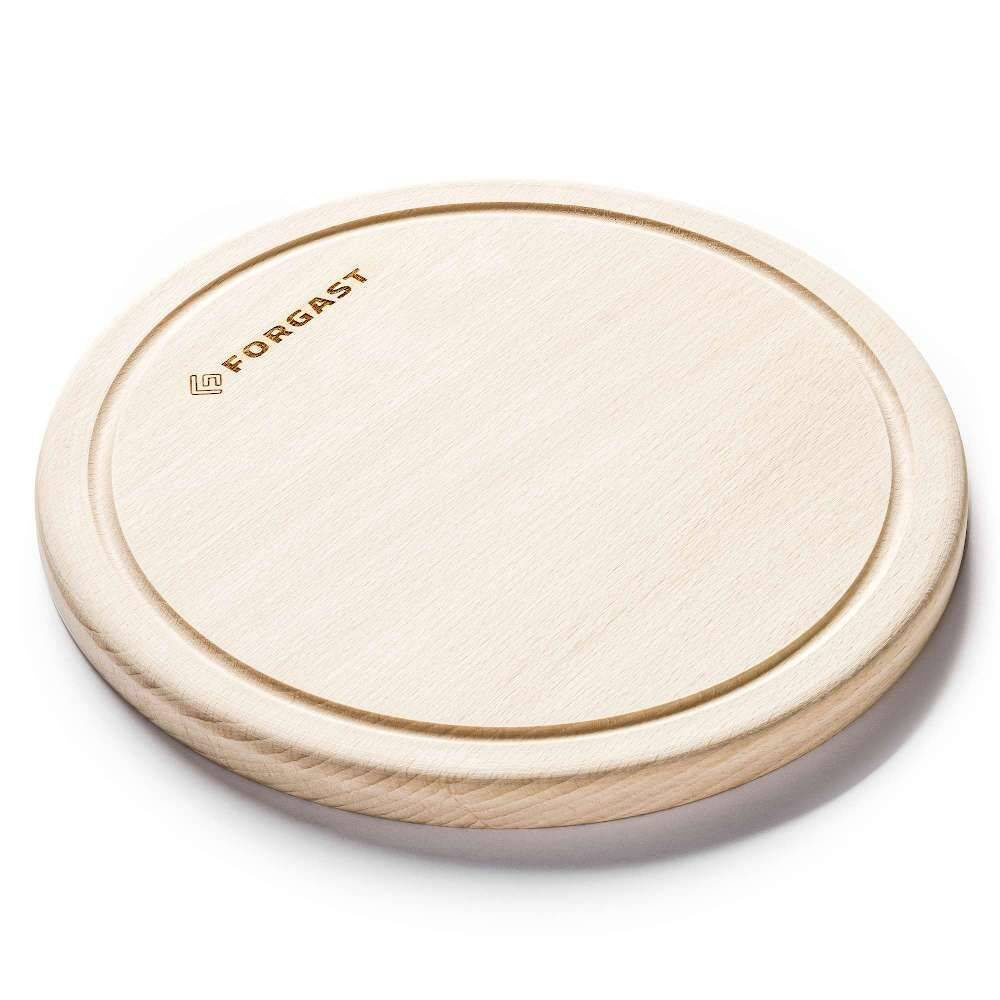 Placă rotundă din lemn cu șanț 25 cm | FORGAST FG12648