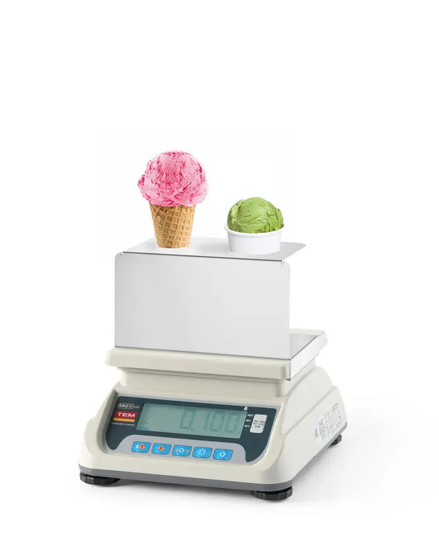 Cântar LCD pentru înghețată cu omologare | HENDI 755761