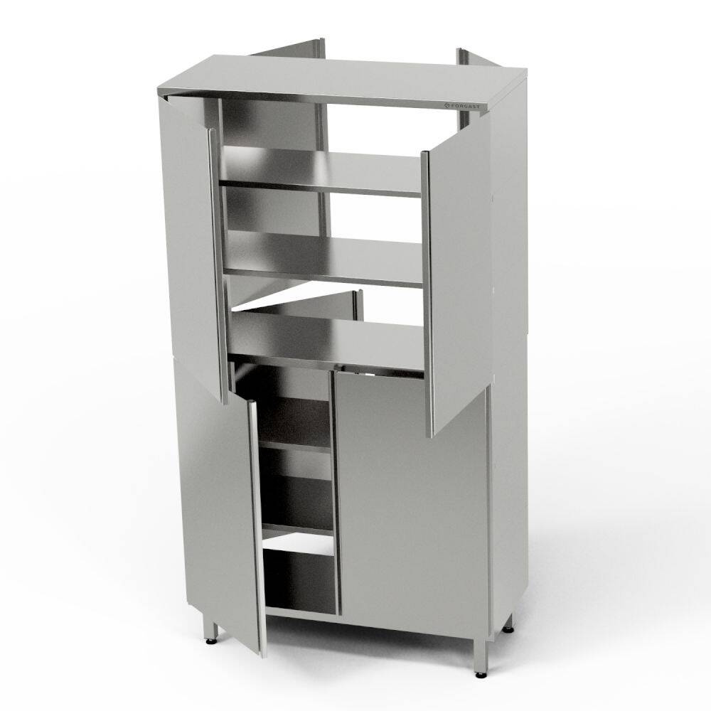 Dulap de trecere din oțel inoxidabil 120x50x200 cm | FORGAST