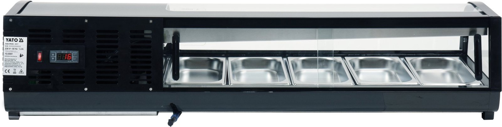 Tavă sushi refrigerată 5x1/3 GN | YATO YG-05001