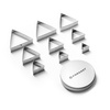 Set de forme pentru tăiat - triunghi - set 9 bucăți | FORGAST FG11014