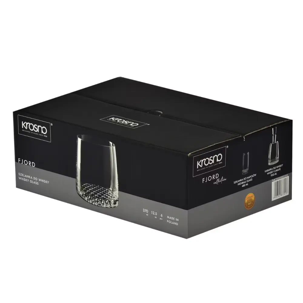 Pahare pentru whisky Fjord 370 ml - set 6 bucăți | KROSNO GLASS F68C202030001010