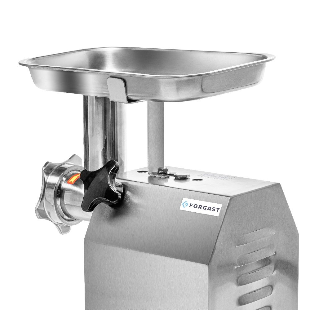 Tocător de carne (tocător de carne), 80 kg/h, oțel inoxidabil, 0.37 kW, 230 V | FORGAST FG10102