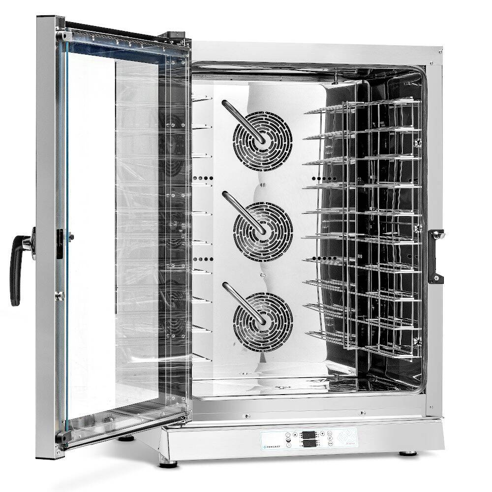 Cuptor mixt electric 10 GN 1/1 sau 10 tăvi 60x40 cm, 15.7 kW | FORGAST FG09511