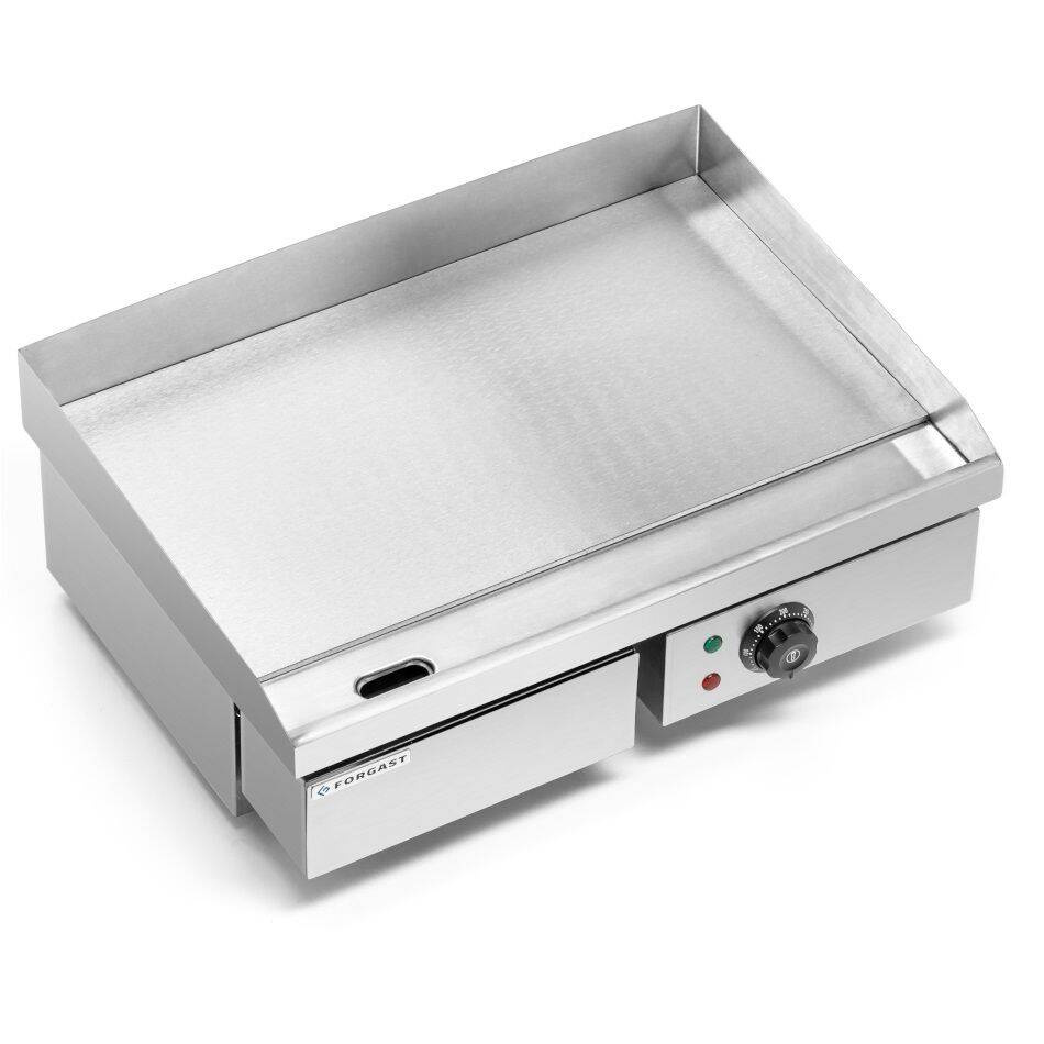 Plită electrică de grătar, netedă, 50x35 cm, 3 kW | FORGAST FG09103
