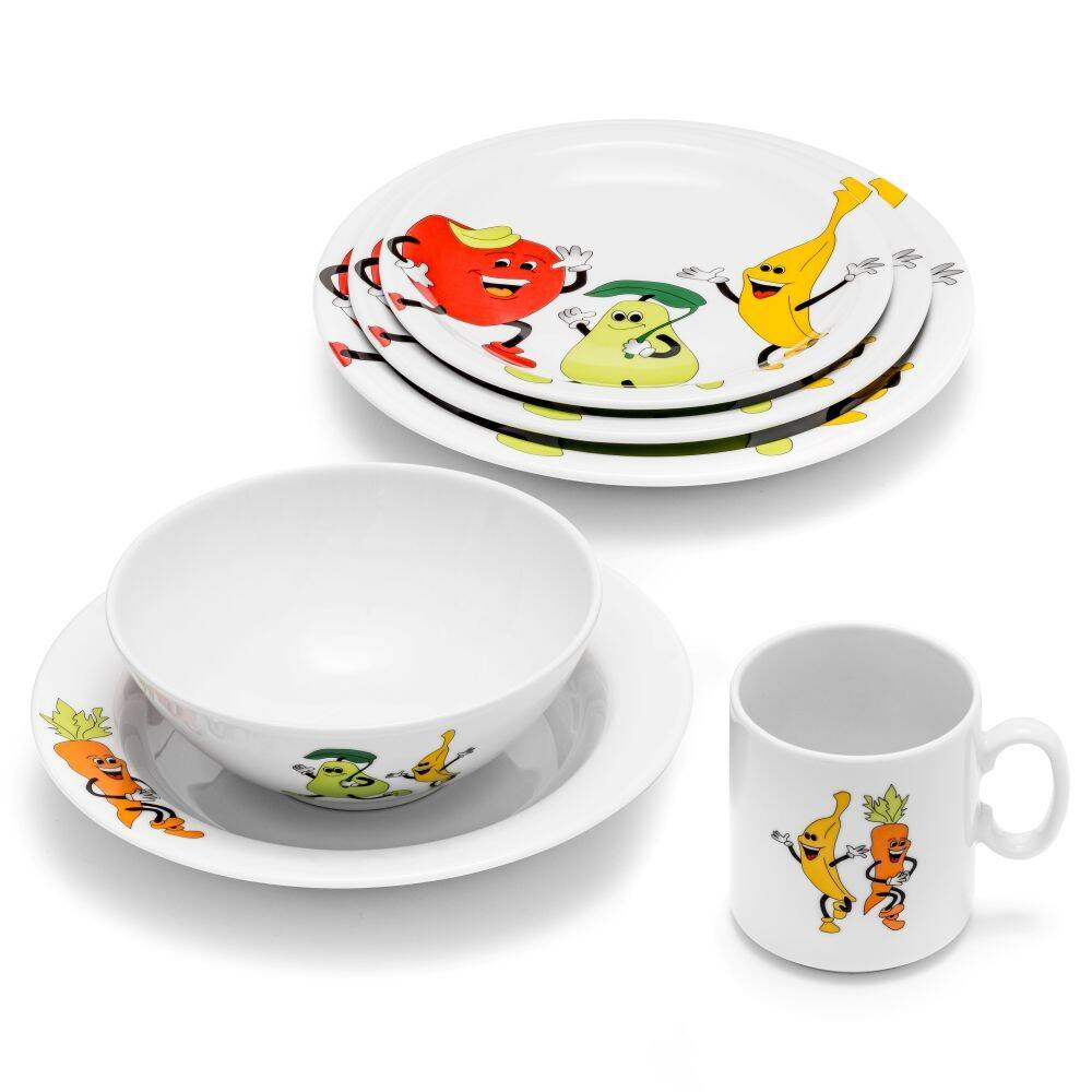 Talerz płytki deserowy z porcelany, 18,5 cm, linia Kids | MODERMO MP052