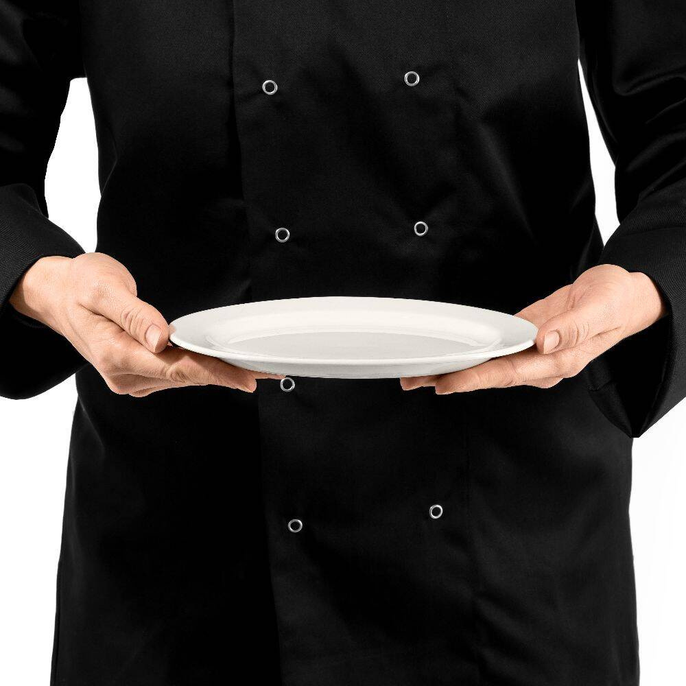 Półmisek owalny porcelanowy Modermo Prima, 30 cm, biały | MODERMO MP017