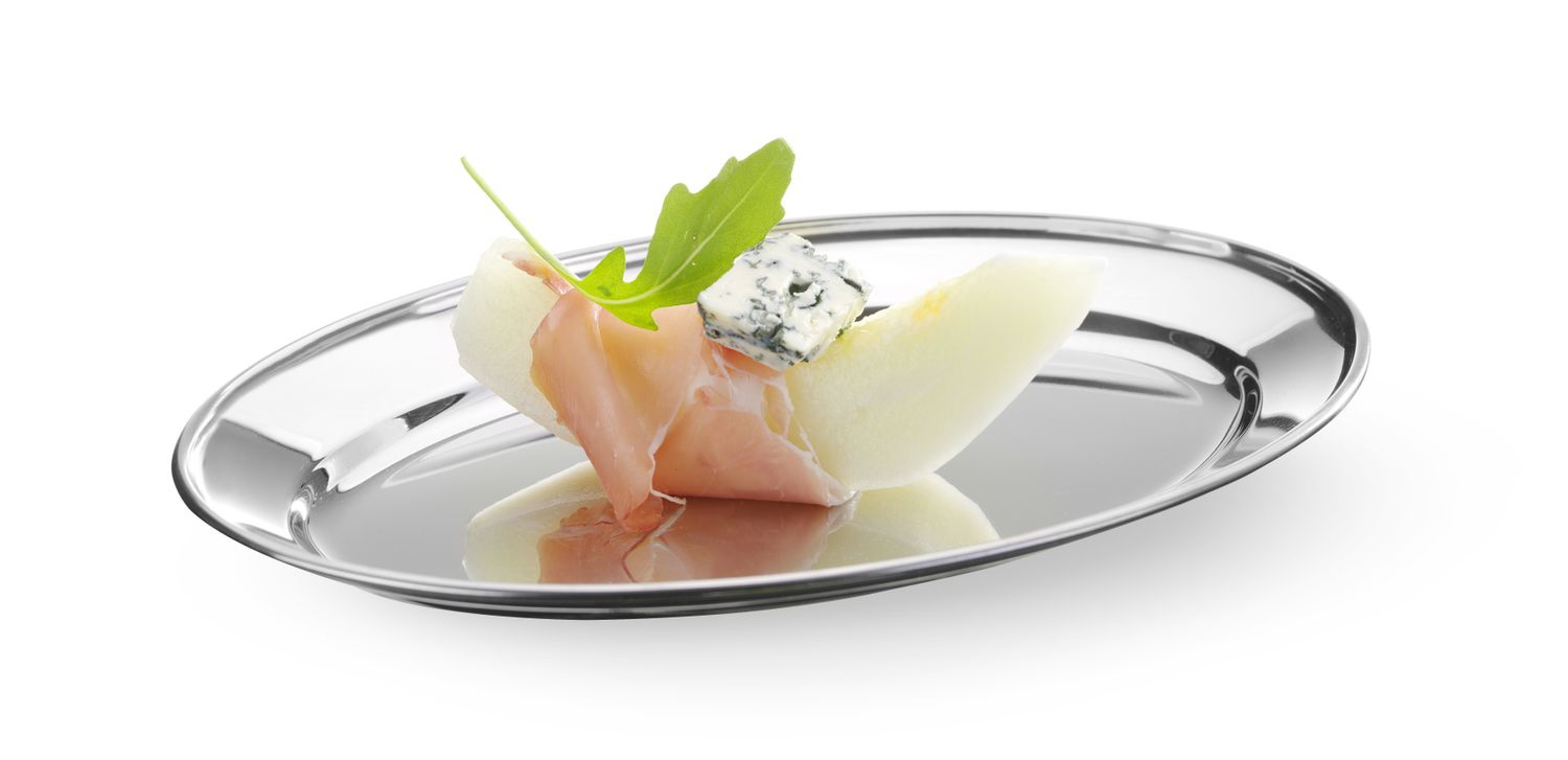 Platou oval din oțel HENDI 404201