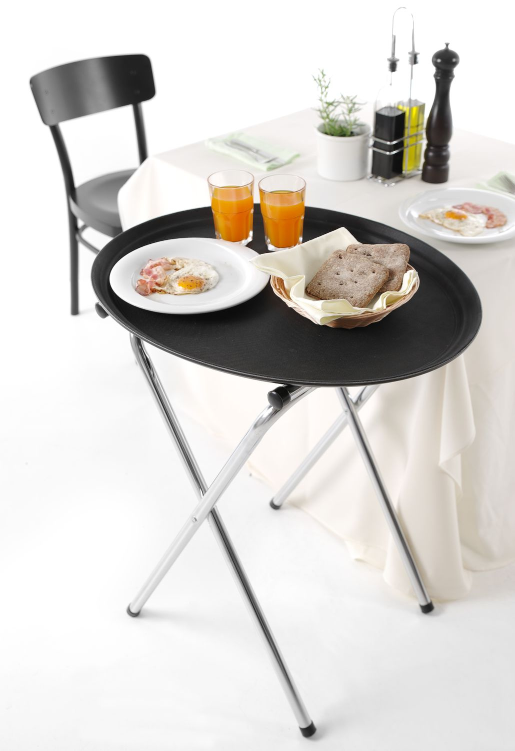 Tavă antiderapantă pentru servire ovală XL | HENDI 508831