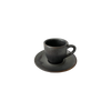 Ceașcă Bel 100 ml cu farfurioară 11 cm Still Cristall hematit | KERA CERAMIKA 2.3.3.HEMATIT