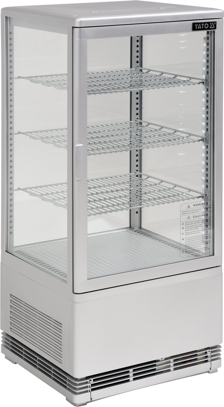 Vitrină frigorifică 78 l argintiu | YATO YG-05057