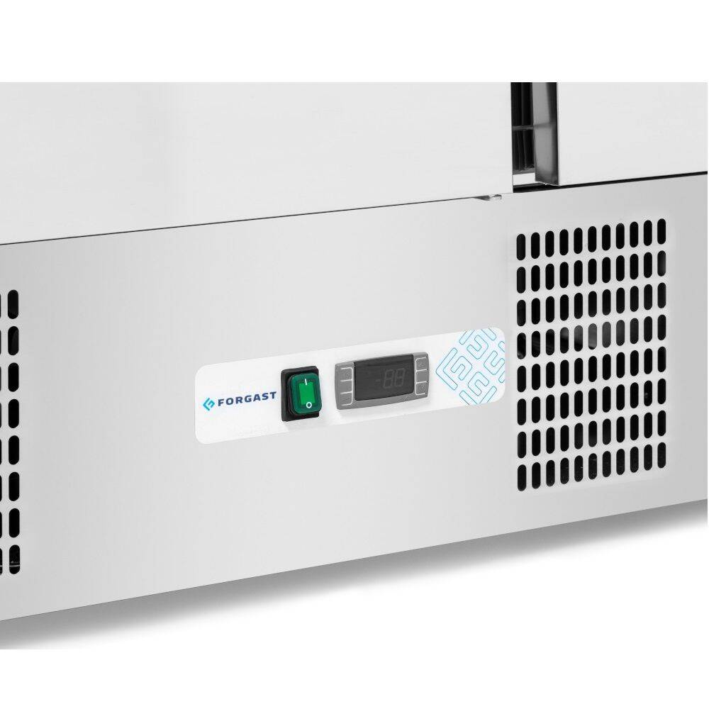 Cărucior frigorific cu 3 uși pentru pizza 400 l, cu extensie | FORGAST FG07203