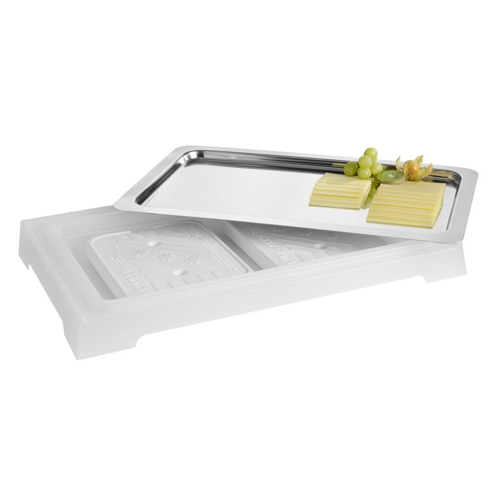 Vitrină bufet cu element de răcire, fără capac TOP FRESH GN 1/1, alb, 58.5x36.5x6 cm | APS 11503