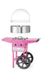 Aparat de vată de zahăr cu cărucior, HENDI, Roz pastel, 220-240V/1130W, 94.8x52x(H)91.4 cm | HENDI 282809
