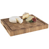 Platou de servire OKLA din lemn de stejar, maro, 38x32x4.5 cm | APS 807