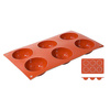 Formă de copt din silicon semisfere, diam. 7 cm | CONTACTO 6630/076