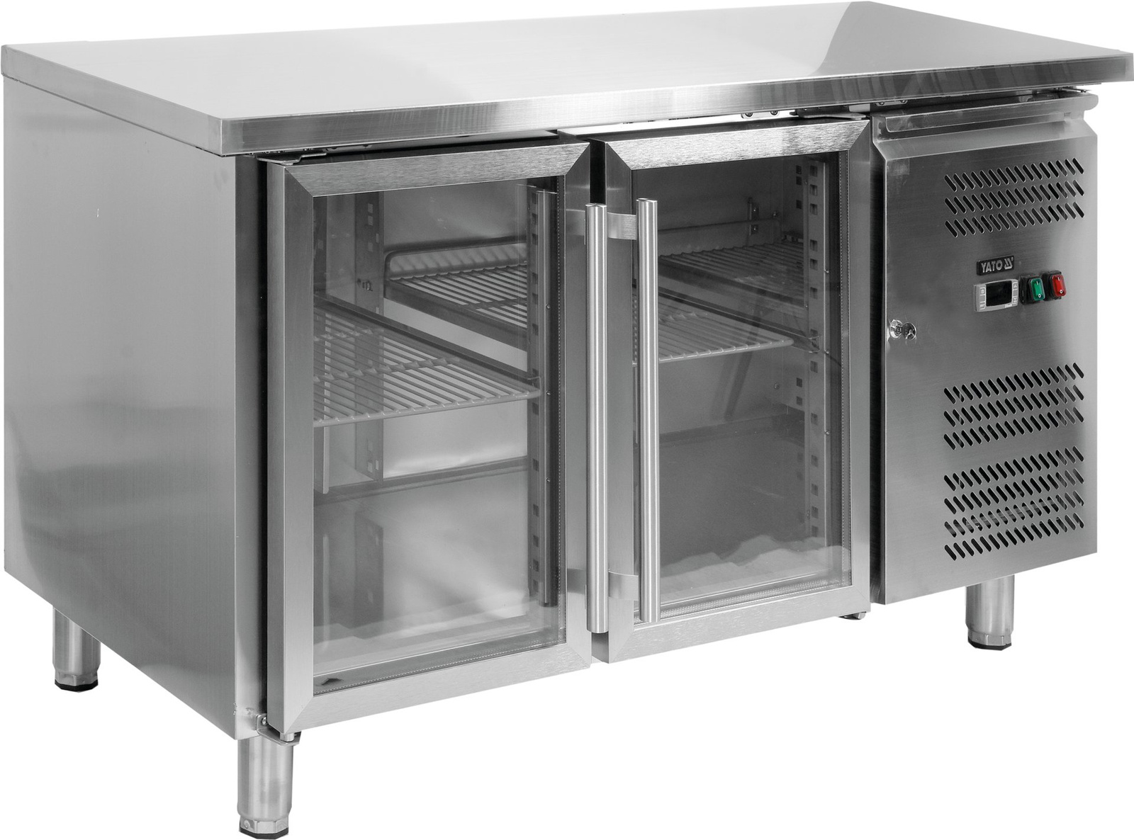 Masă vitrată frigorifică cu 2 uși YATO YG-05252
