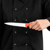 Cuțit de bucătărie HACCP roșu, lungime 18 cm | FORGAST FG01841