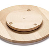 Plată rotativă din lemn pentru servire, 4 compartimente, diametru 33 cm, lemn de fag | FORGAST FG12650